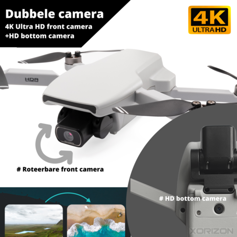 Verkeerd Invloedrijk Danser Xorizon XZ96 4K GPS drone met 4K camera 25 minuten vliegtijd - 1 KM bereik  - Grijs - Xorizon